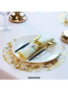   12 darabos készlet eldobható arany színű asztali alátét