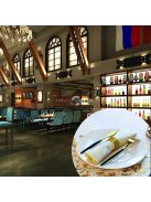 12 darabos készlet eldobható arany színű asztali alátét