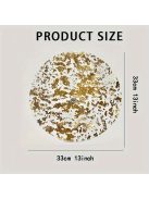 12 darabos készlet eldobható arany színű asztali alátét