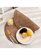 4 darabos Csúszásmentes Kerek Fonott Poháralátét Készlet