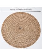 4 darabos Csúszásmentes Kerek Fonott Poháralátét Készlet