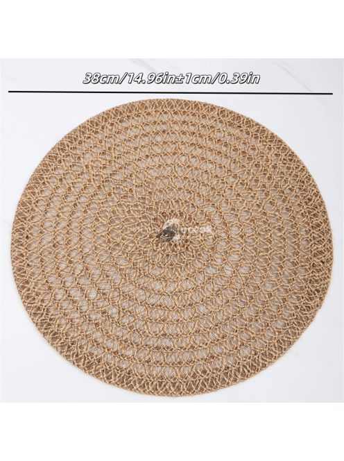 4 darabos Csúszásmentes Kerek Fonott Poháralátét Készlet