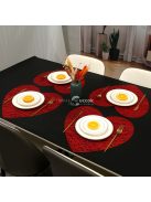 Valentin-napi, szív alakú tányér alátét