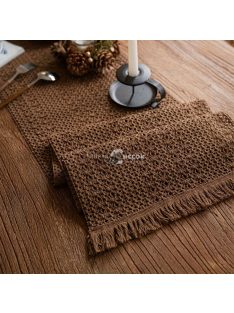 1 db Khaki Színű Kötött Asztalfutó