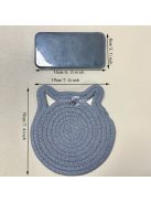 Aranyos Macskafüles Asztali Tányér Alátét