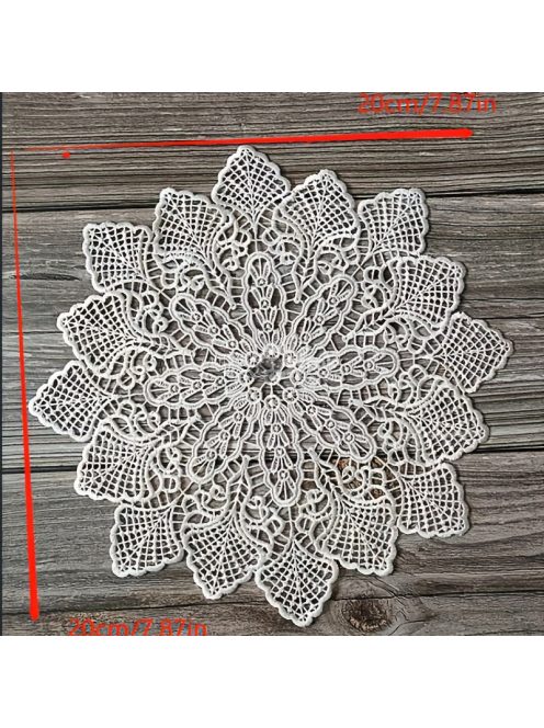 Elegáns európai csipke kerek alátétek és tálaló