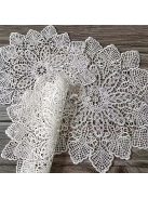 Elegáns európai csipke kerek alátétek és tálaló
