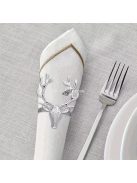 Elegáns arany szarvasfej Szalvétagyűrű