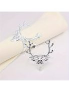 Elegáns arany szarvasfej Szalvétagyűrű