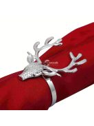 Elegáns arany szarvasfej Szalvétagyűrű