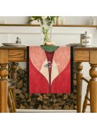 Szövött len asztali futó