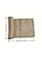 Rusztikus Vászon Asztalfutó