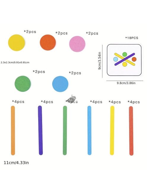 Rainbow Stick pálcikás készségfejlesztő játék