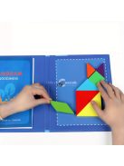 Kék mágneses tangram játék