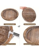 Rusztikus fa gyertyatálca