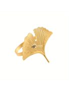 6db Elegáns Ginkgo Levél Szalvétagyűrű Készlet