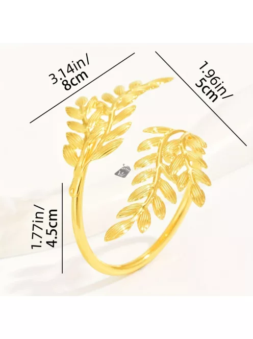 6db, Arany szalvéta gyűrűk, levél formájú