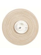 Kerek Szőtt Asztali Alátét - Bézs, Kézzel Mosható Asztali Alátét