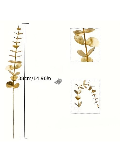 10db Arany Eukaliptusz Szár Készlet