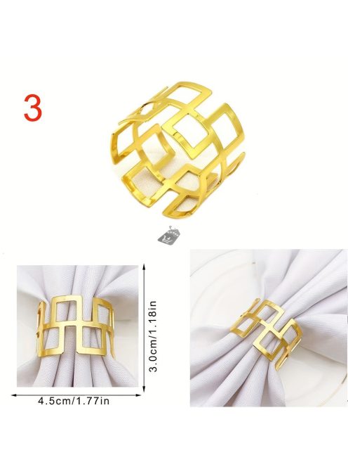 6db Arany High-end szalvéta gyűrű