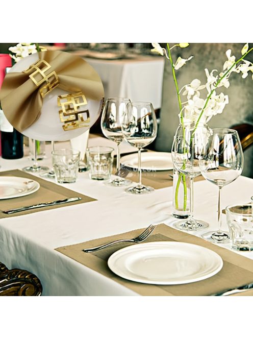 6db Arany High-end szalvéta gyűrű