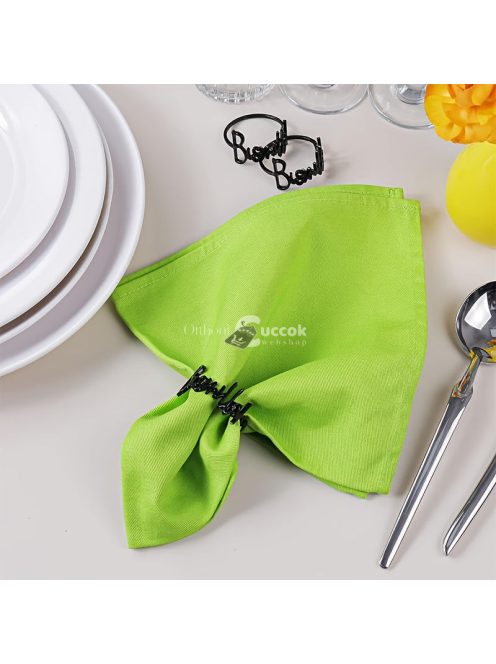 6db Fém Szalvétagyűrűtartó Készlet