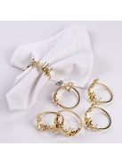 6db Fém Szalvétagyűrűtartó Készlet