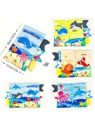 Diikamiiok textil csörgő könyv babáknak