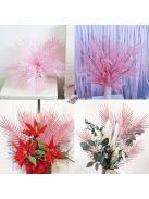 15 darab arany színű műpálma levél