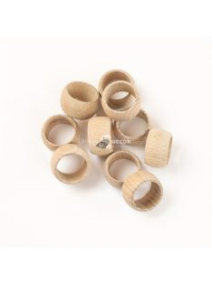   12db, Fa szalvéta gyűrűk, natúr mintás fa szalvéta csat