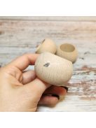 12db, Fa szalvéta gyűrűk, natúr mintás fa szalvéta csat