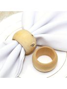 12db, Fa szalvéta gyűrűk, natúr mintás fa szalvéta csat