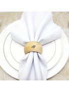 12db, Fa szalvéta gyűrűk, natúr mintás fa szalvéta csat