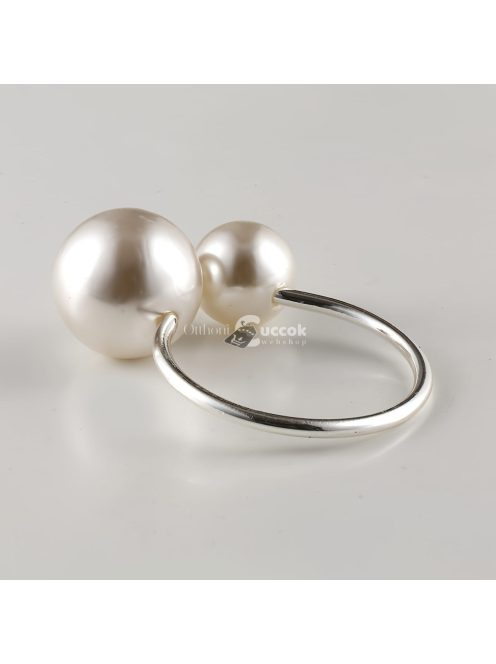 Elegáns 15 darabos Gyöngyös Szalvétagyűrű Készlet