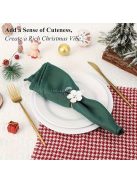 Elegáns 6 darabos virágos szalvétagyűrű készlet