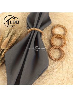 6 db fonott, régies stílusú szalvétagyűrű