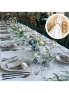 6 db fonott, régies stílusú szalvétagyűrű