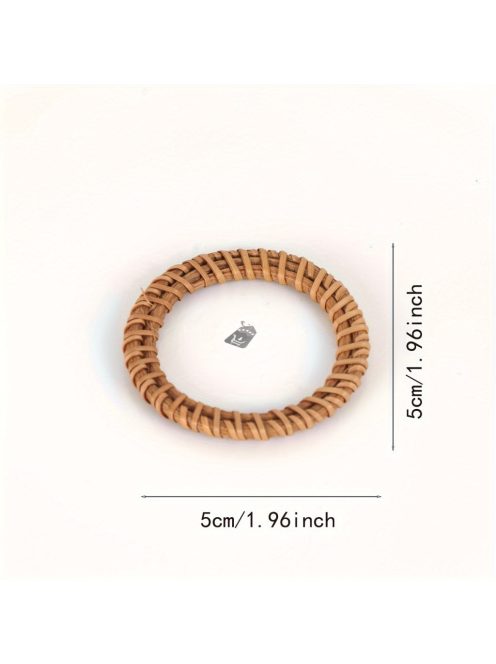 6 db fonott, régies stílusú szalvétagyűrű