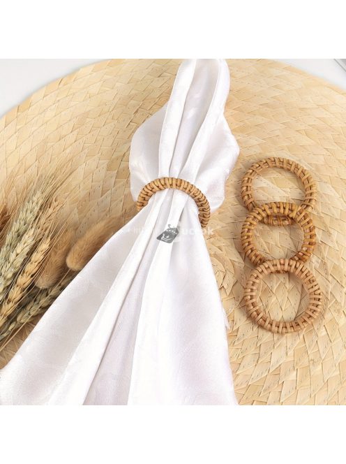 6 db fonott, régies stílusú szalvétagyűrű