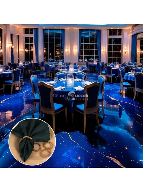 6 db fonott, régies stílusú szalvétagyűrű