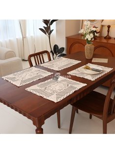   6db Retro vidéki stílusú, kivágott szerencsevirág alátétek