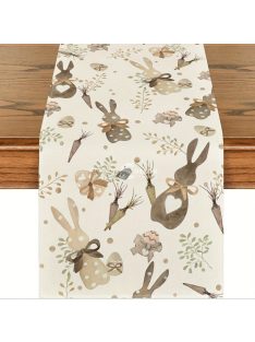 1db Húsvéti Nyuszis és Sárgarépás Asztali Futó