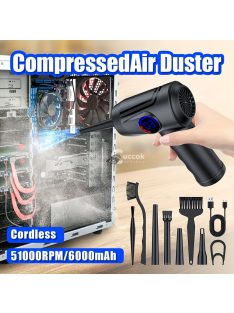   Vezeték nélküli elektromos légtisztító 6000mAh gyorstöltéssel