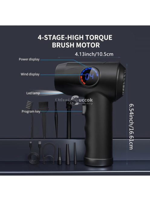 Vezeték nélküli elektromos légtisztító 6000mAh gyorstöltéssel