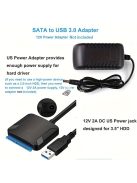 SATA-USB 3.0 külső merevlemez adapter átalakító