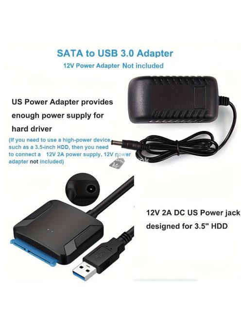 SATA-USB 3.0 külső merevlemez adapter átalakító