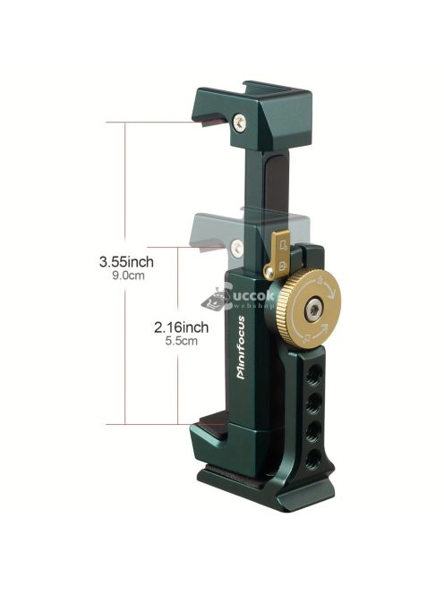 360°-os Mobiltelefon-tartó 38 mm-es csúszórésszel és gyorskioldóval