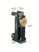 360°-os Mobiltelefon-tartó 38 mm-es csúszórésszel és gyorskioldóval