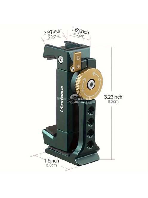 360°-os Mobiltelefon-tartó 38 mm-es csúszórésszel és gyorskioldóval