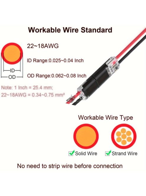 24db Gyors Összekapcsoló Huzalcsatlakozó